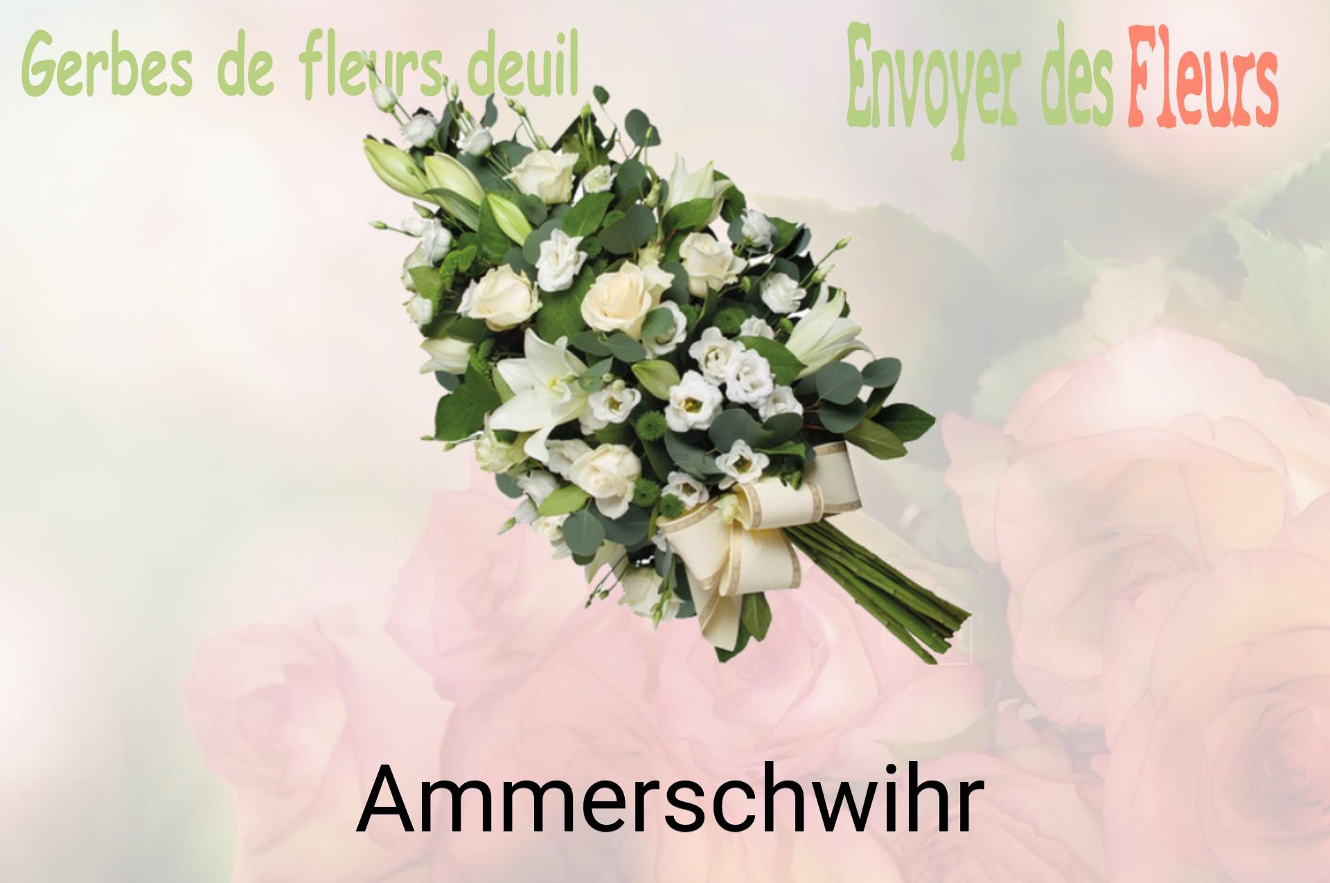 Gerbe de fleurs de deuil livrée à Ammerschwihr